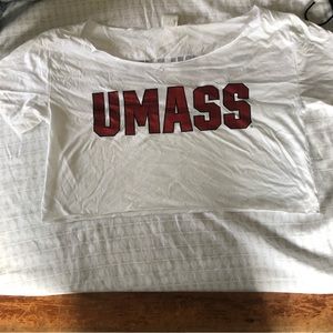 PINK VS UMASS TAILGATE SHIRT NWT